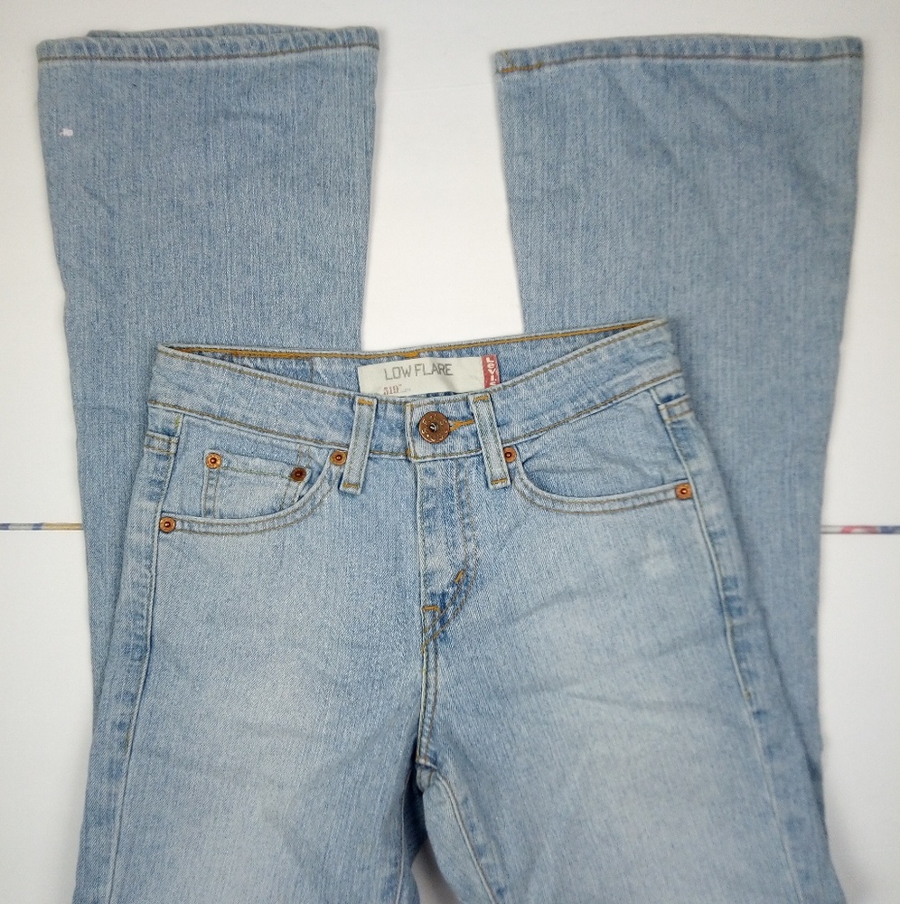 VTG Levi's 519 Slim Fit Low Flare Blue Jeans